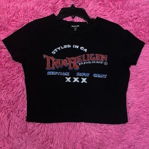 True Religion Short Sleeve  Logo Baby Tee